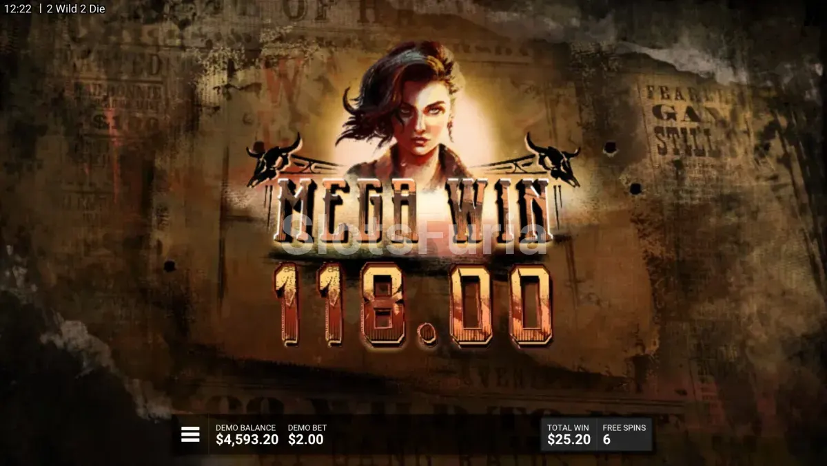 Gran ganancia conseguida en 2 Wild 2 Die