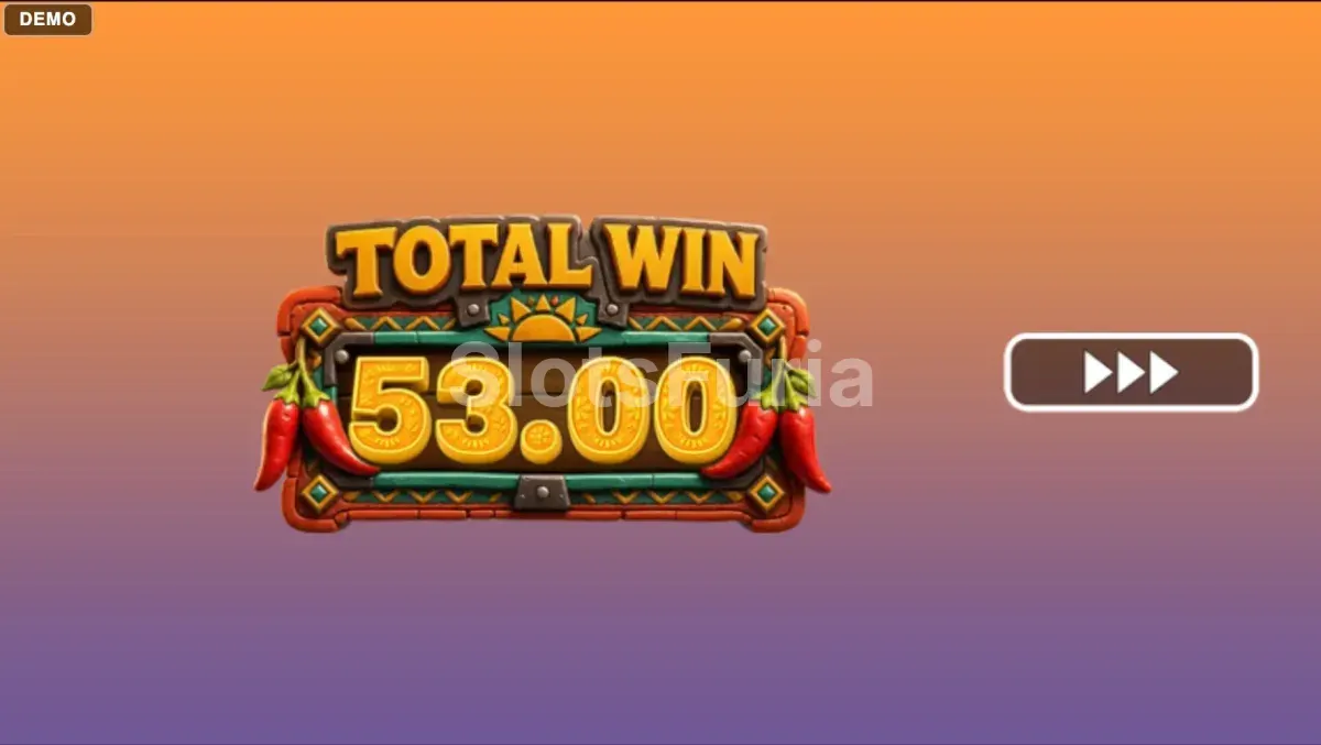Gran victoria en 3 Chili Charms en plena pantalla