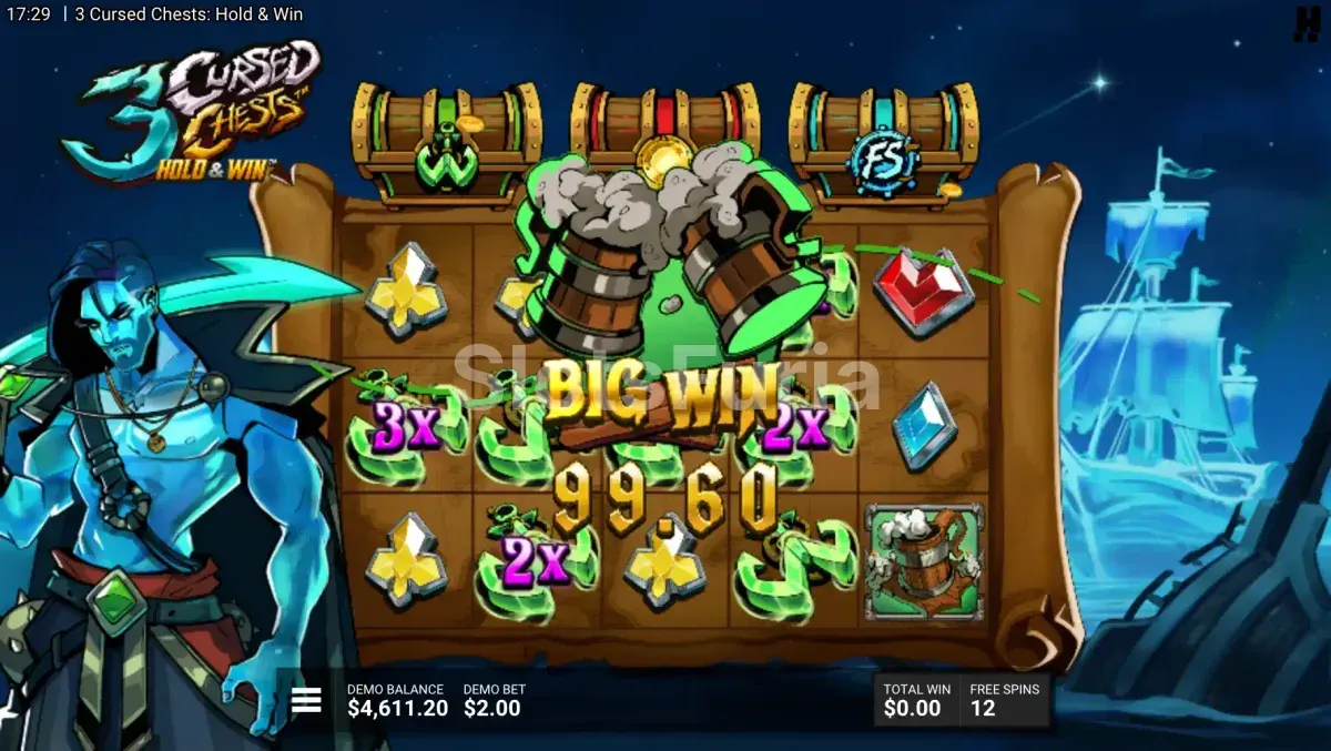 Gran victoria en 3 Cursed Chests con cofres activados