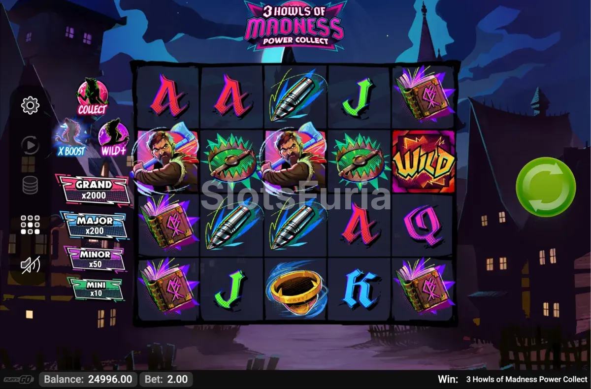 Segunda vista del juego base de 3 Howls of Madness Power Collect
