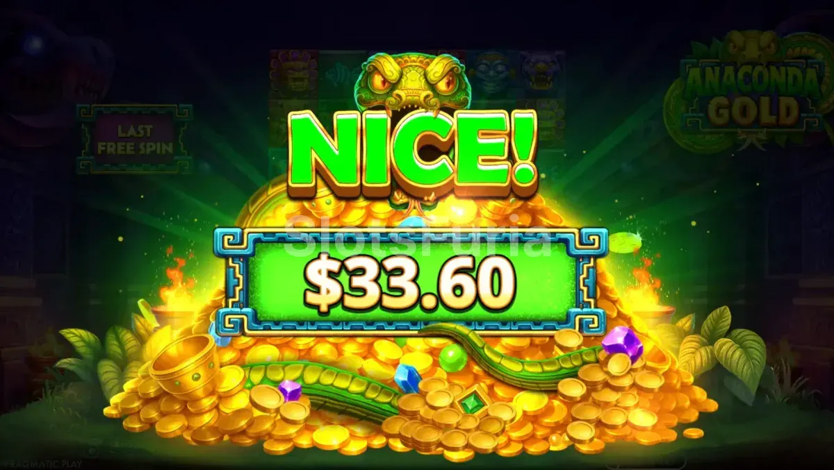 Gran victoria en Anaconda Gold con multiplicadores activos