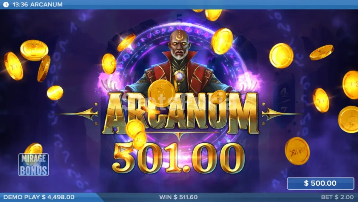 Gran victoria en Arcanum con hechizos encadenados y multiplicador alto
