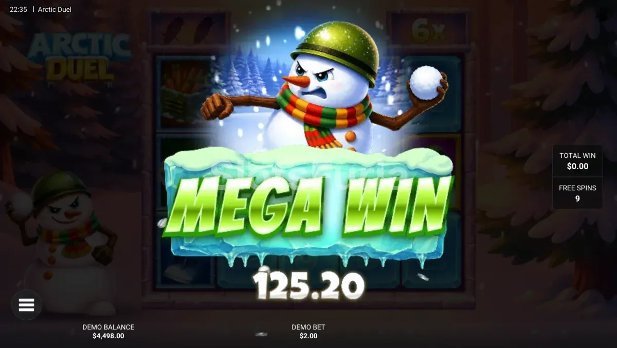 premio grande alcanzado en Arctic Duel