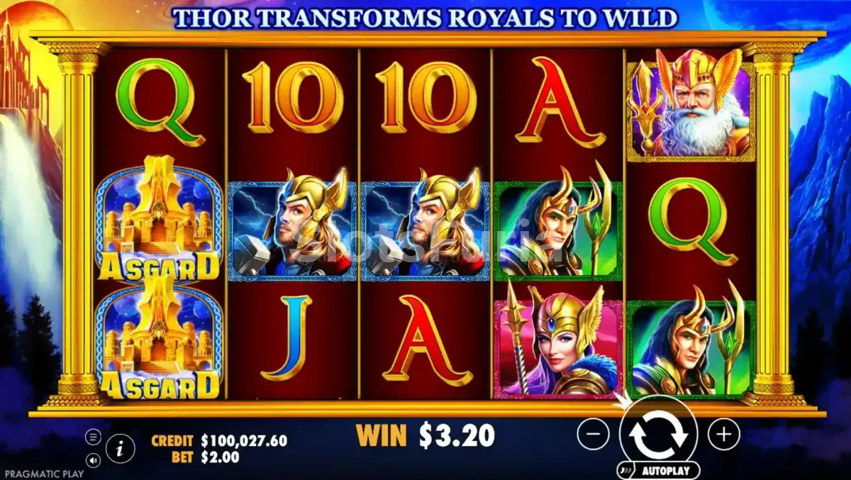 Función aleatoria activada en el juego base de Asgard