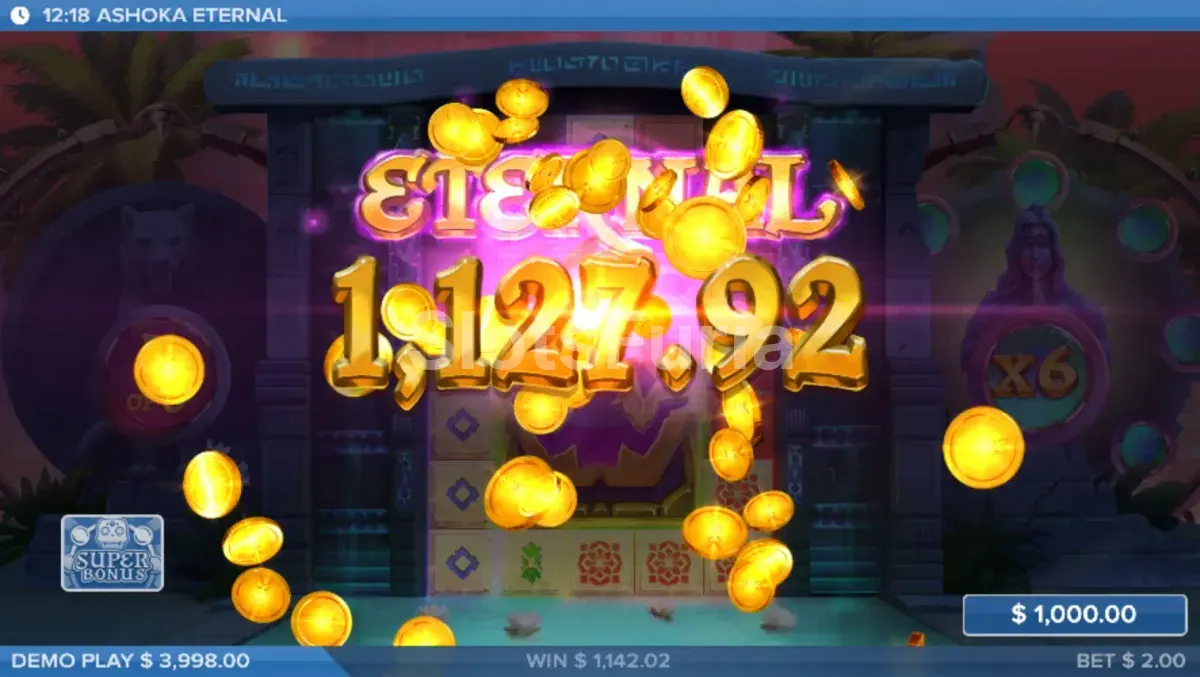 Gran victoria explosiva en Ashoka Eternal de ELK Studios