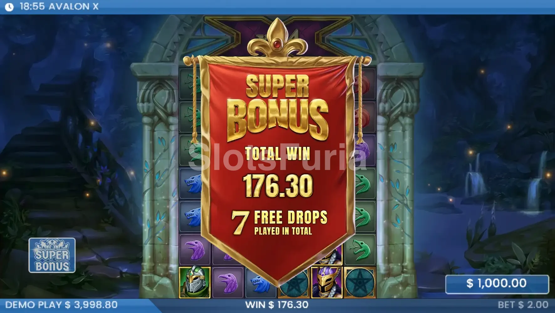 Gran victoria en Avalon X con multiplicadores encadenados