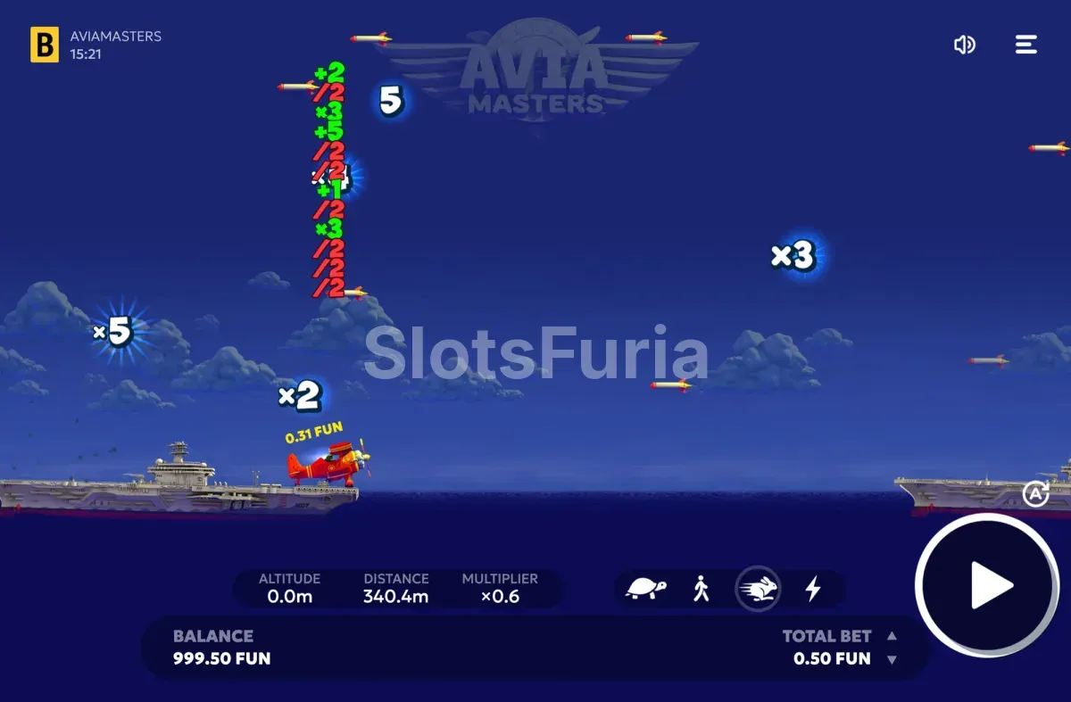 Momento del aterrizaje del avión en Aviamasters