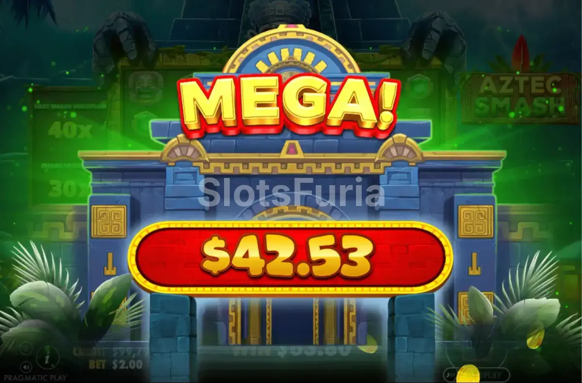 Gran victoria en Aztec Smash con multiplicador elevado