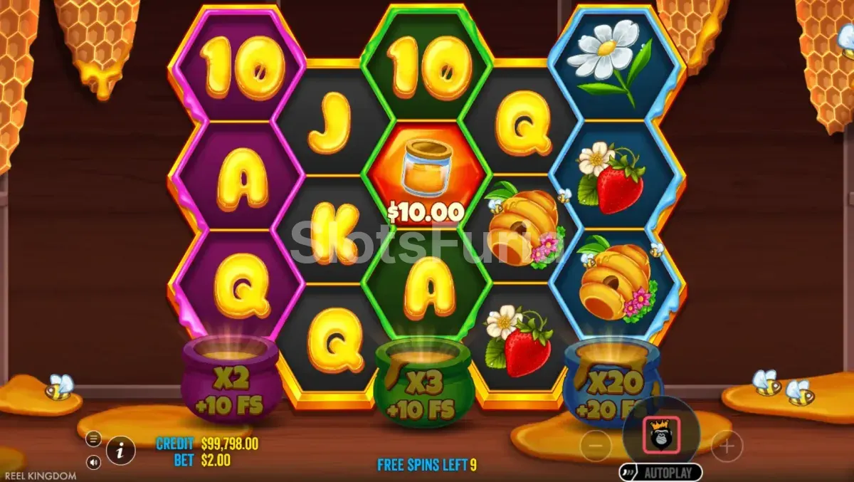 Ronda de tiradas gratis activa en Bee Keeper