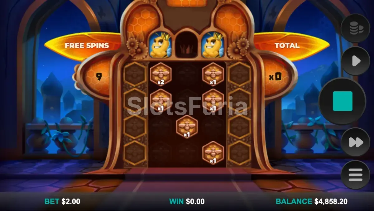 Ronda de tiradas gratis de Beellionaires Dream Drop con abejas colectoras activas