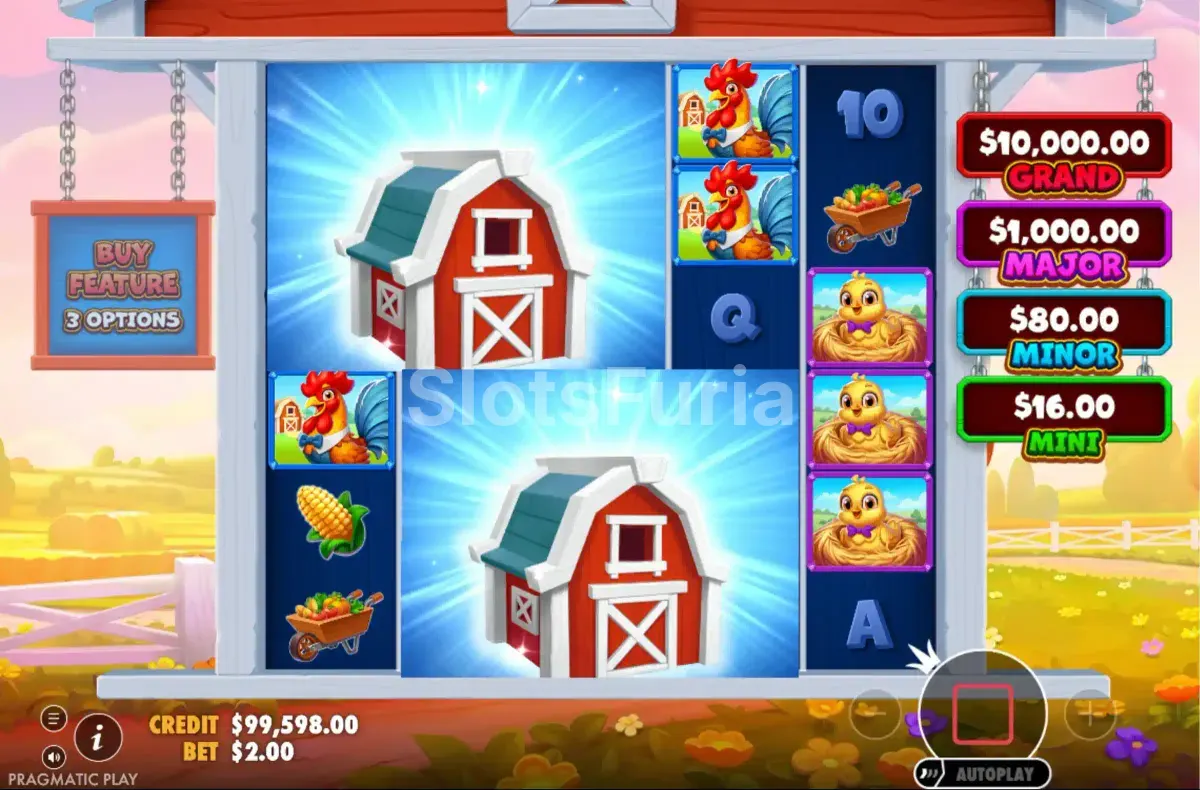 Giros gratis de Better Barn House Bonanza con casillas de paja, madera y ladrillo
