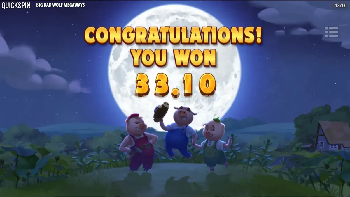 Gran victoria épica conseguida en Big Bad Wolf Megaways