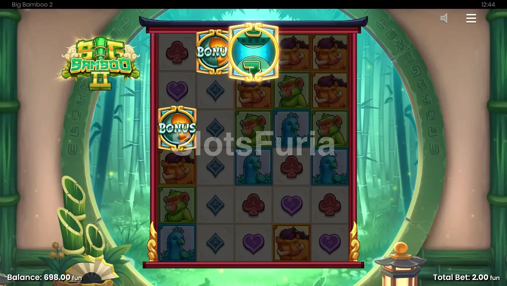 Ronda de giros gratis activa en Big Bamboo 2 de Push Gaming