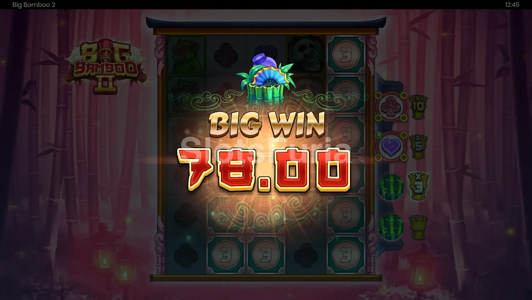 Pantalla de gran victoria en Big Bamboo 2