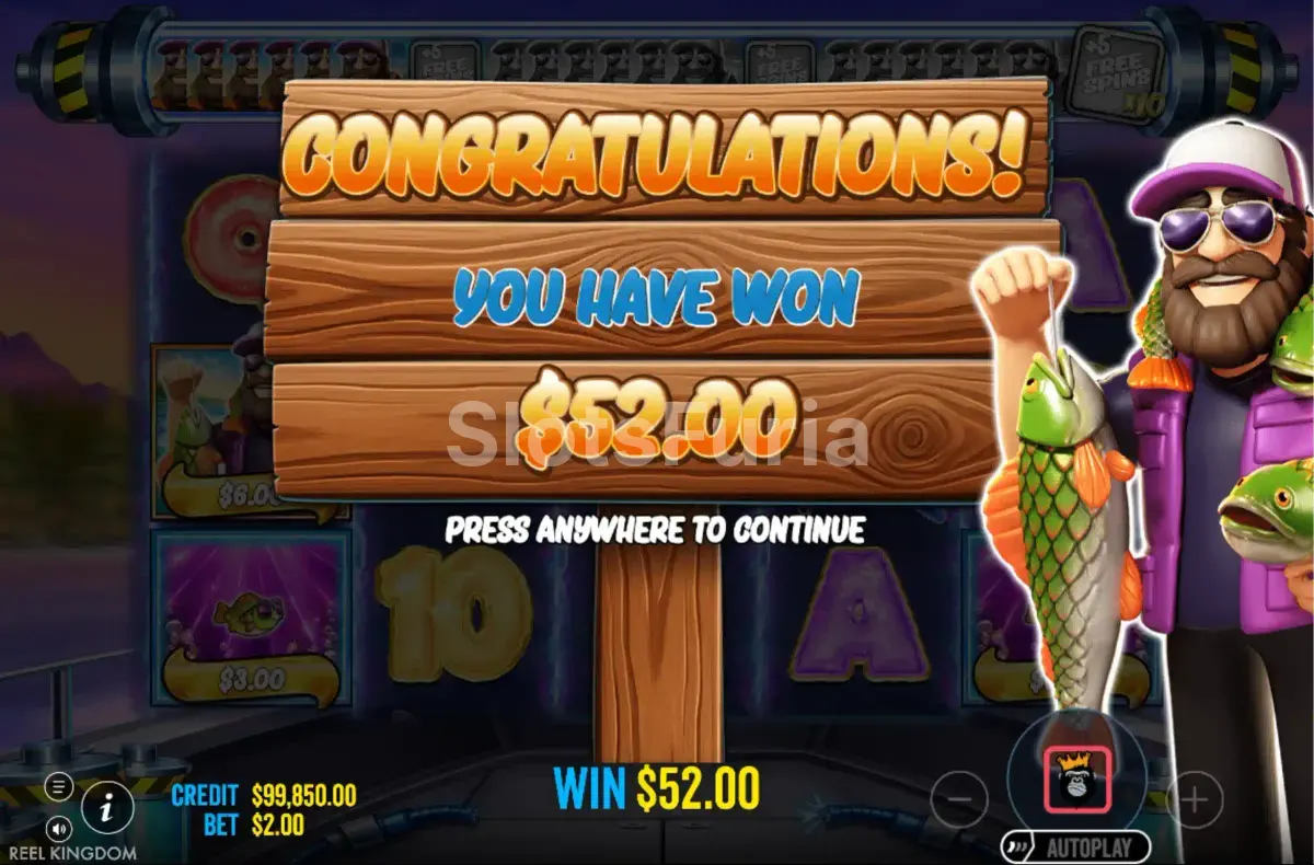 Gran victoria conseguida en Big Bass Blast con multiplicador activo