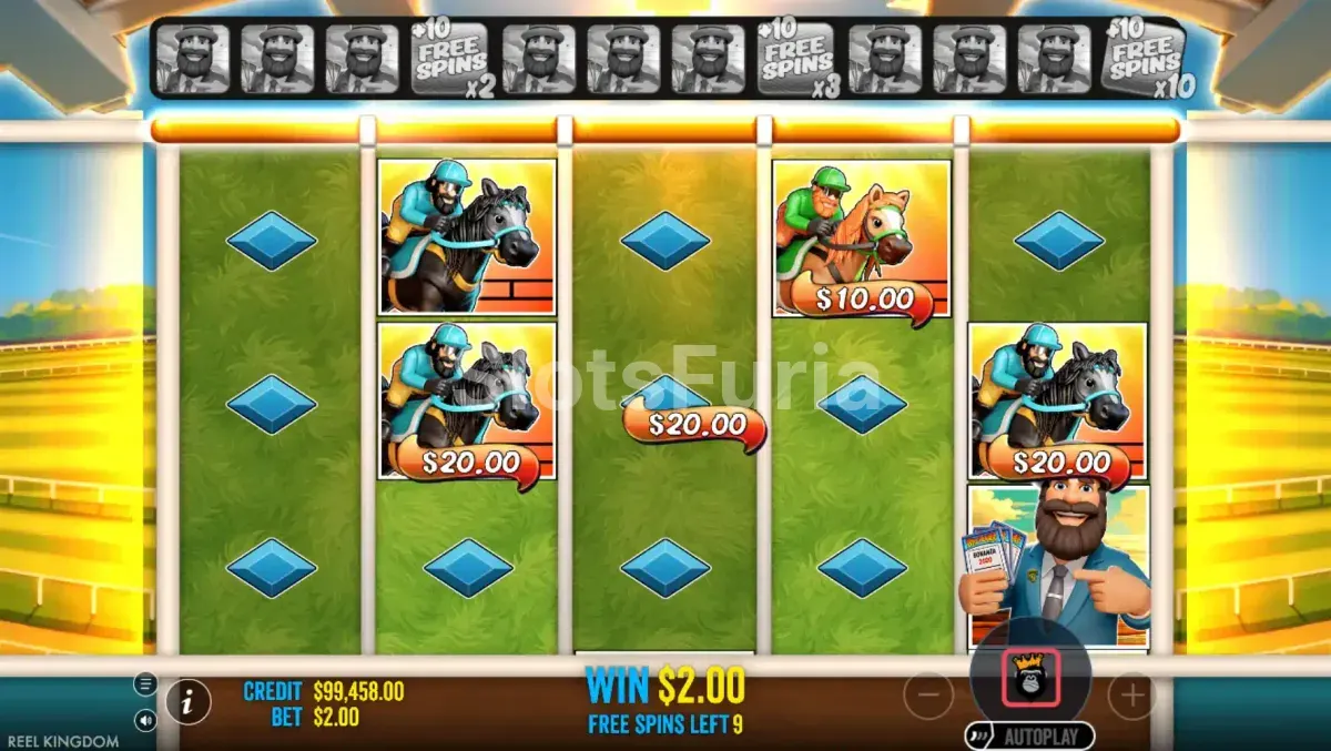Ronda de giros gratuitos activa en Big Bass Return to the Races