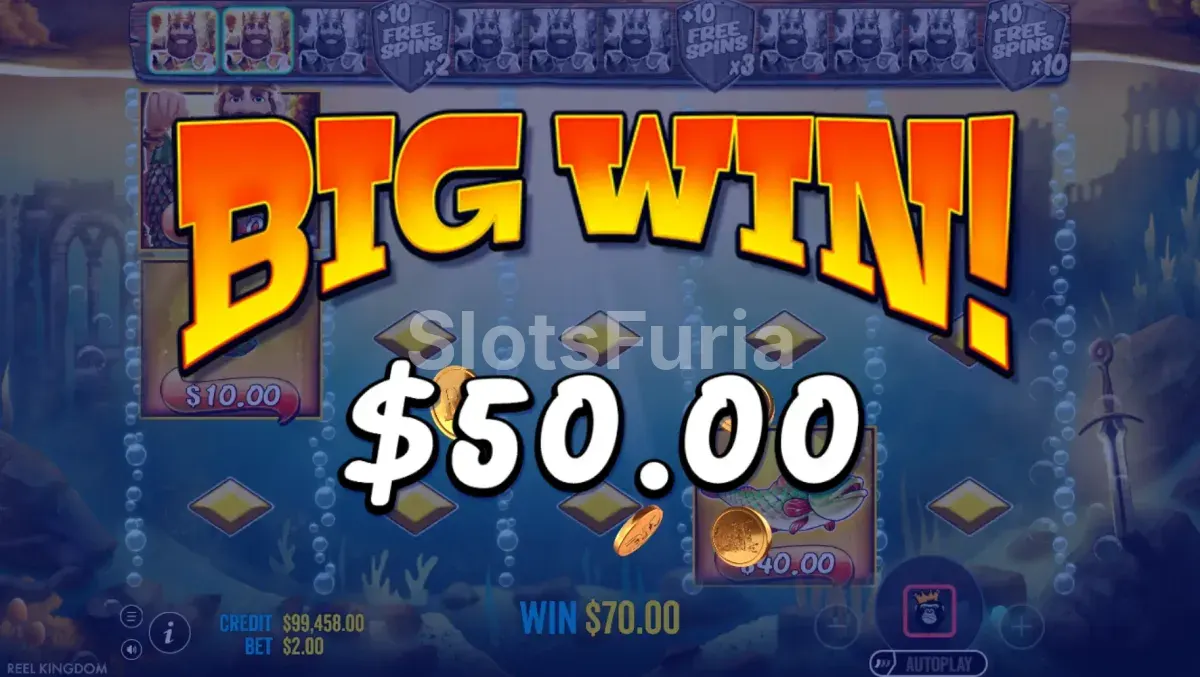 Gran victoria en Big Bass Secrets of the Golden Lake con el marcador de ganancias disparado