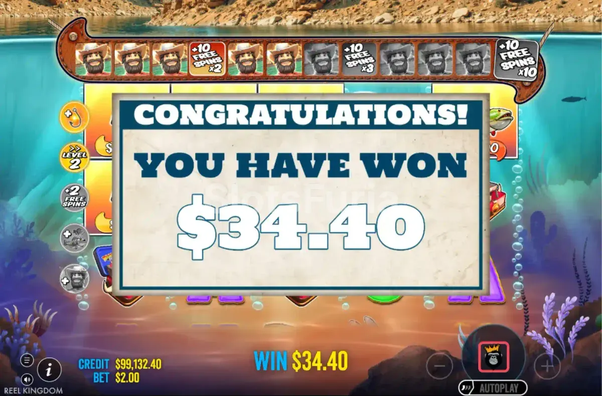 Gran victoria en Big Bass Splash 1000