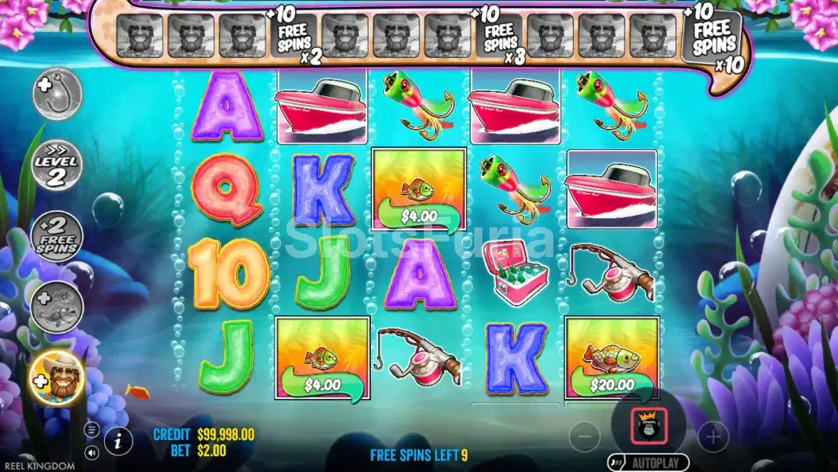 Ronda de giros gratis de Bigger Bass Splash