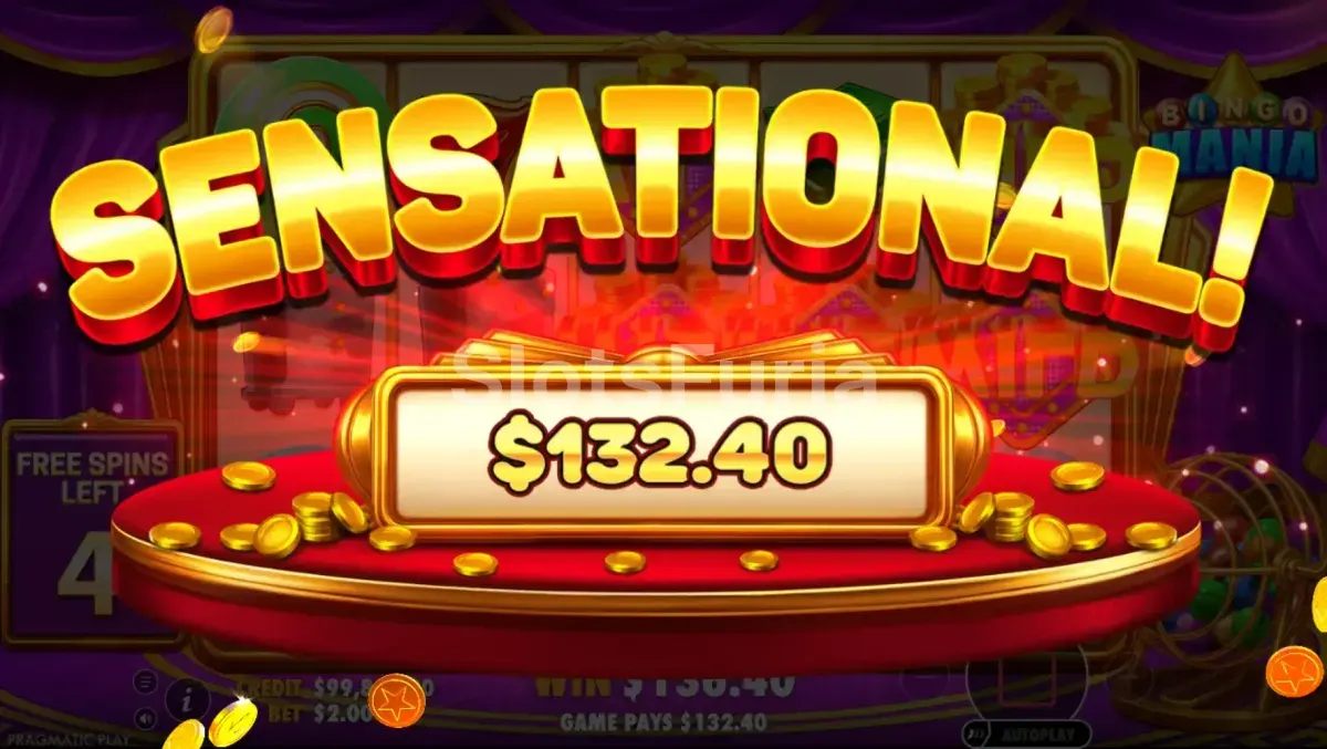 Gran premio en el BINGO BONUS de Bingo Mania