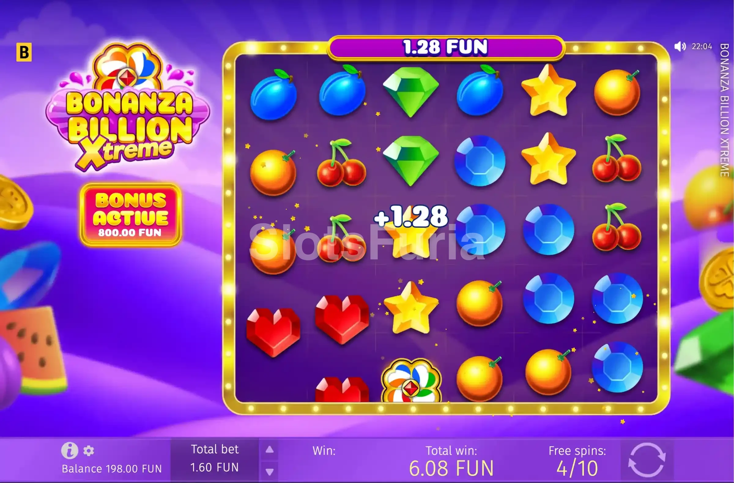 Ronda de giros gratuitos en plena acción en Bonanza Billion Xtreme