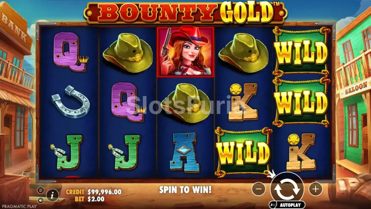 Segunda pantalla del bonus respin en Bounty Gold