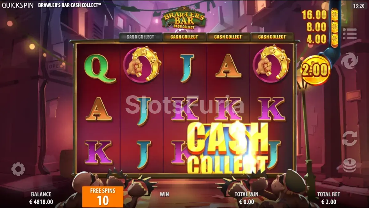 Ronda de tiradas gratuitas activa en Brawler's Bar con multiplicadores