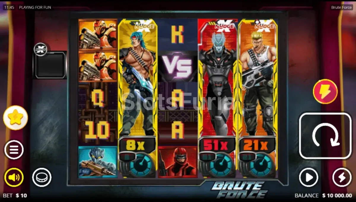 Pantalla principal del juego base de Brute Force