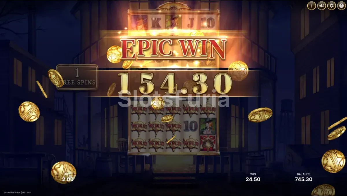 Gran victoria en Buckshot Wilds con multiplicador máximo