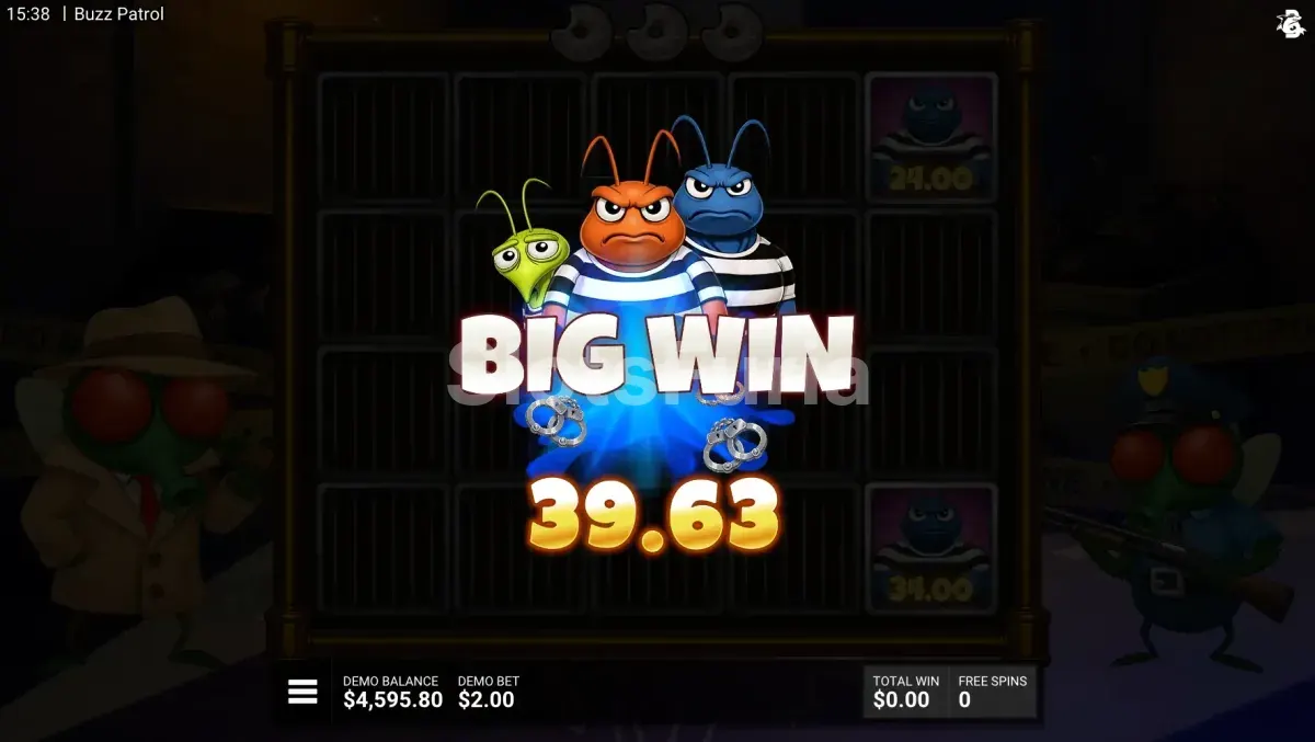 Gran victoria en la tragamonedas Buzz Patrol