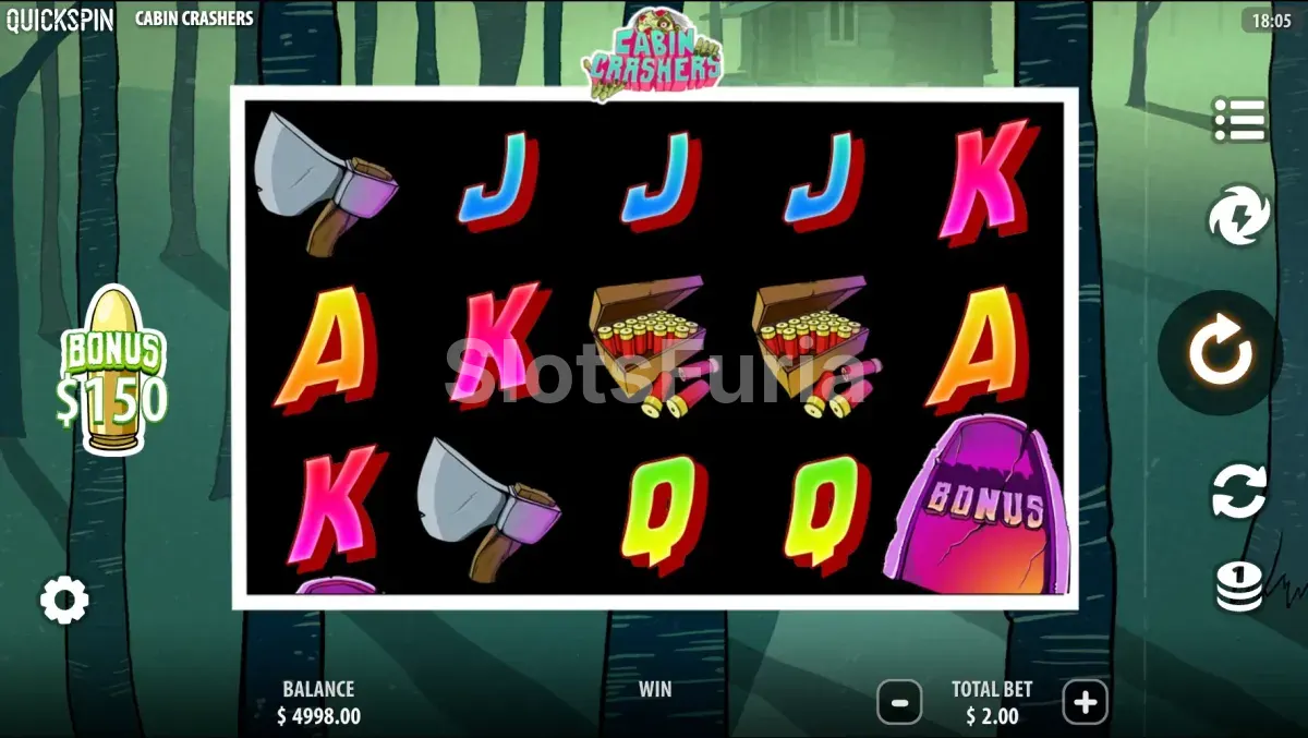 Pantalla principal del juego base de Cabin Crashers