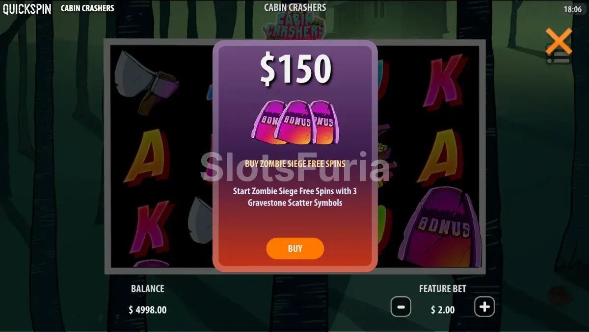 Opción de compra de bonus en Cabin Crashers