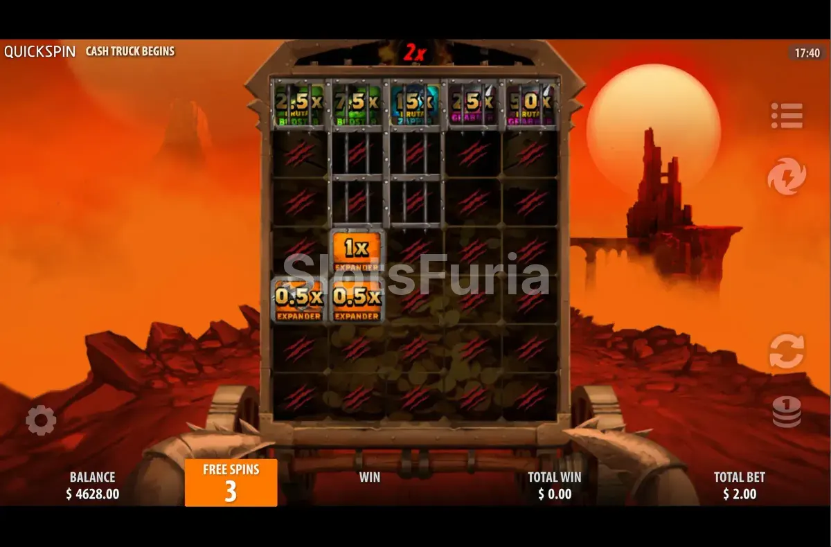 Ronda de giros gratuitos de Cash Truck Begins con multiplicadores activos