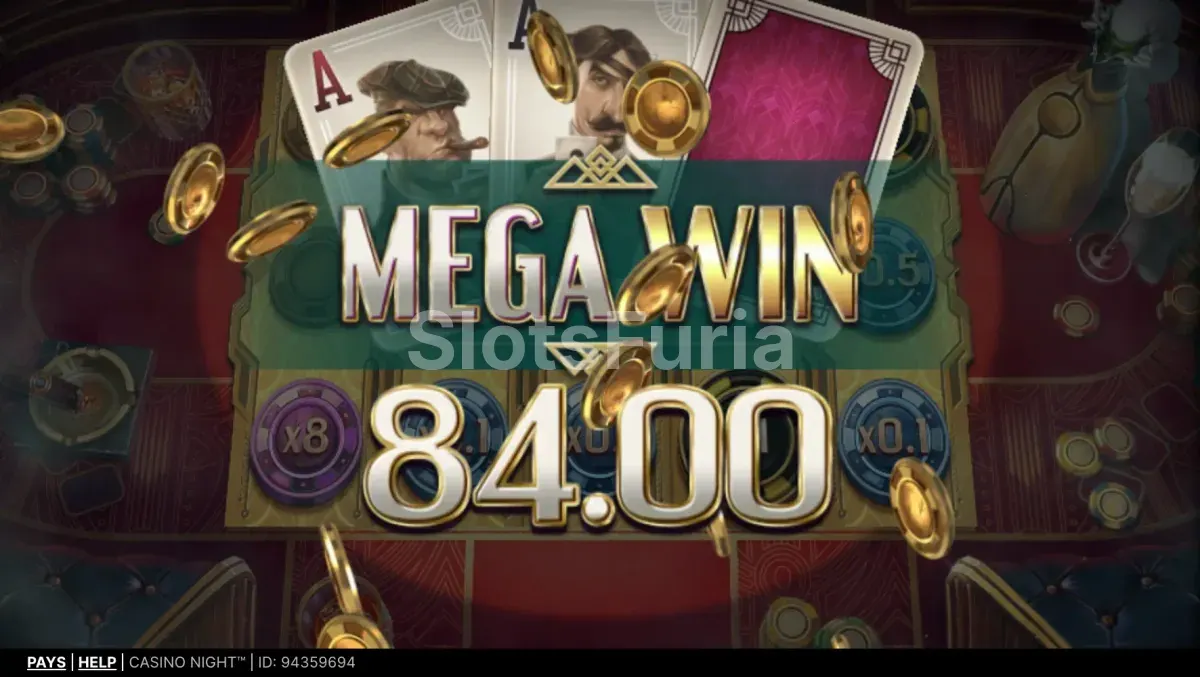 Gran victoria en Casino Night de NetEnt