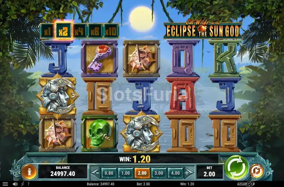 Pantalla principal del juego base de Cat Wilde in the Eclipse of the Sun God