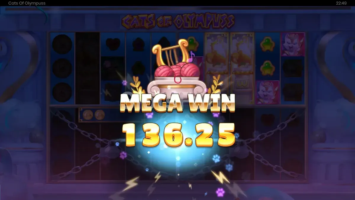 Gran victoria en Cats of Olympuss con multiplicadores y premios explosivos