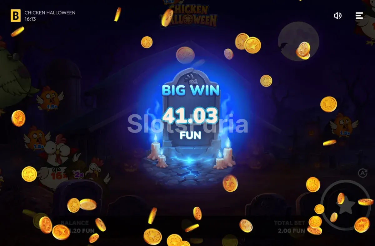 Gran premio en Chicken Halloween