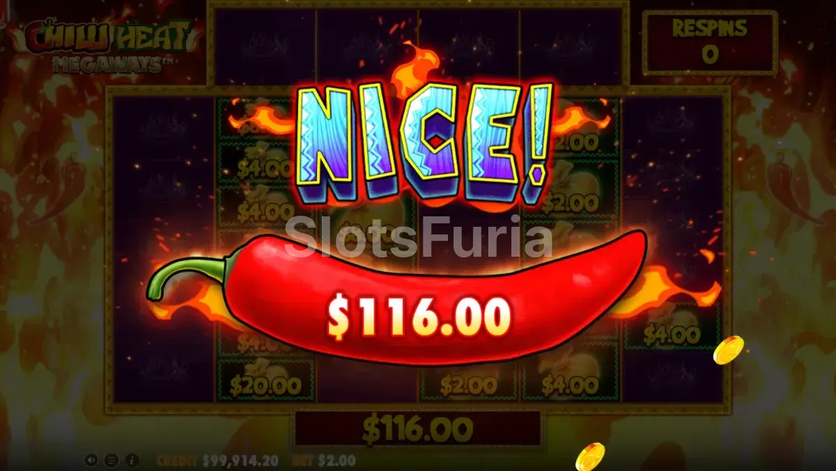 Gran victoria registrada en Chilli Heat Megaways
