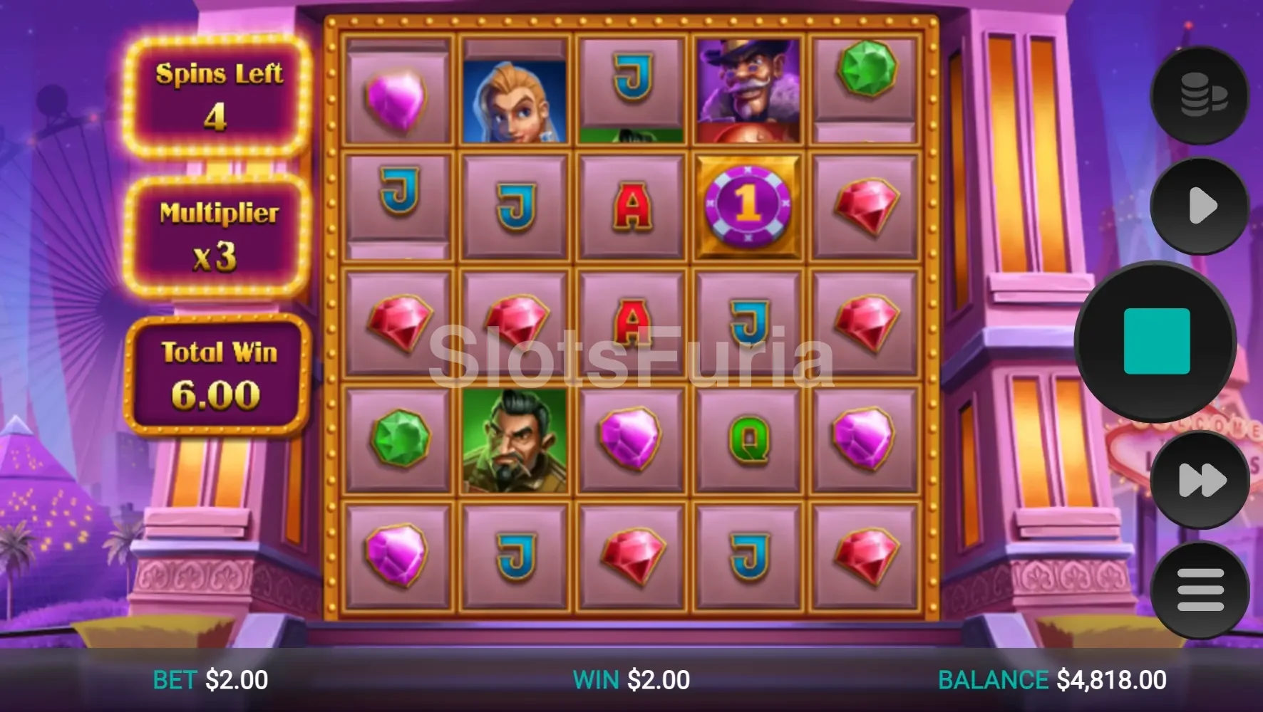 Ronda de giros gratis de Chip Spin con fichas de casino activas