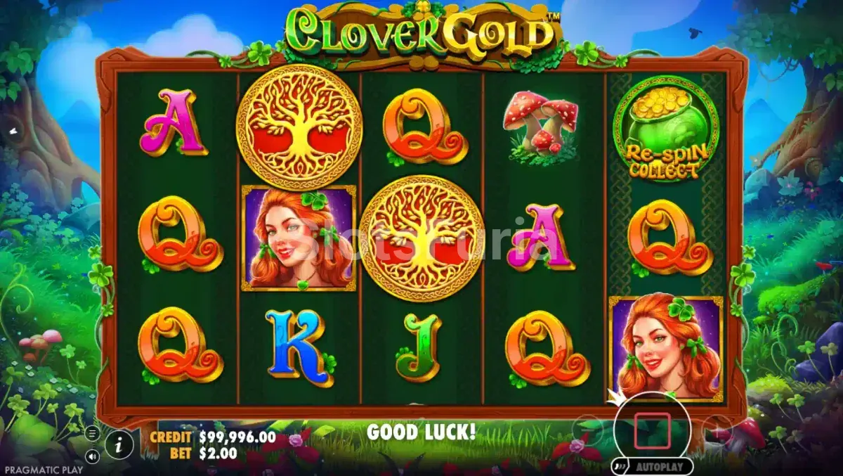 Segunda vista del juego base de Clover Gold
