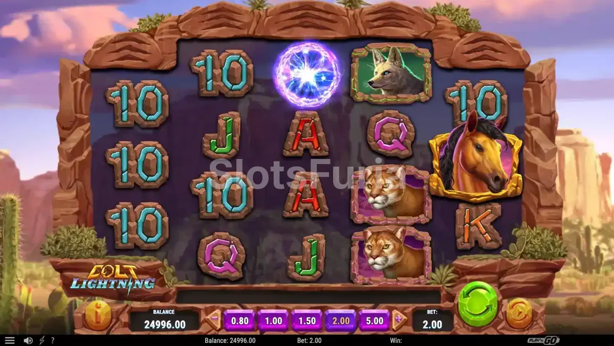 Segunda vista del juego base de Colt Lightning con rodillos expandidos