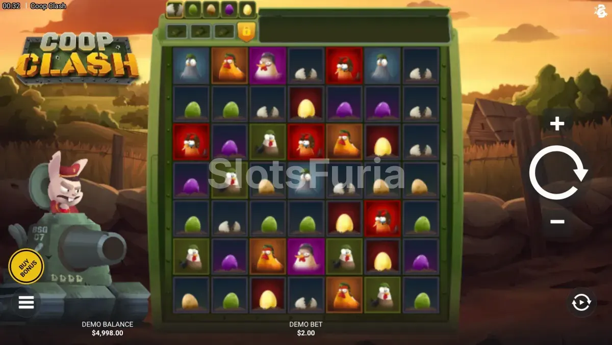 Pantalla principal del juego base de Coop Clash