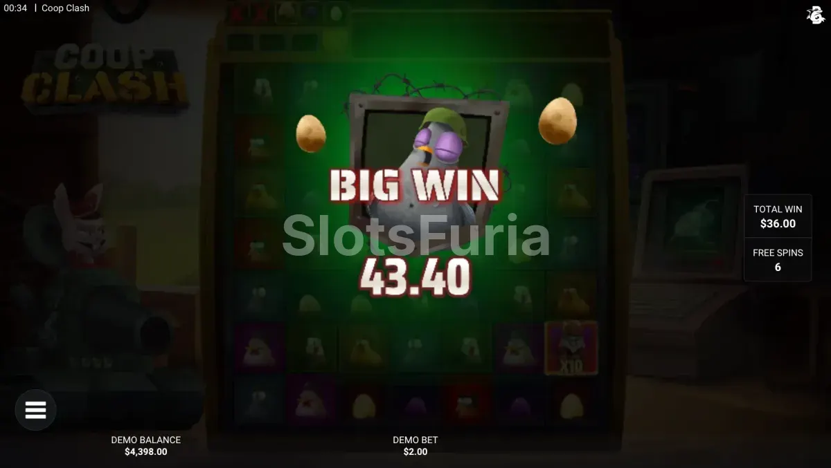 Gran victoria conseguida en Coop Clash durante una sesión de juego