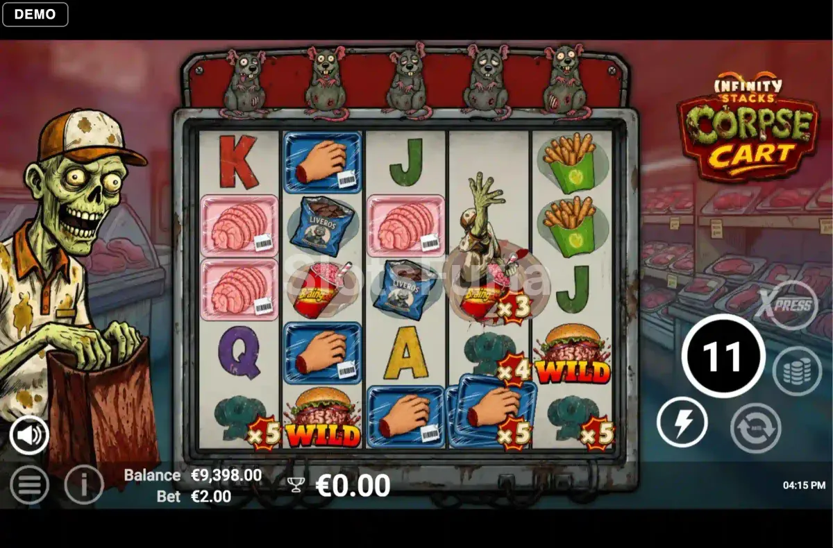Ronda de giros gratis de Corpse Cart