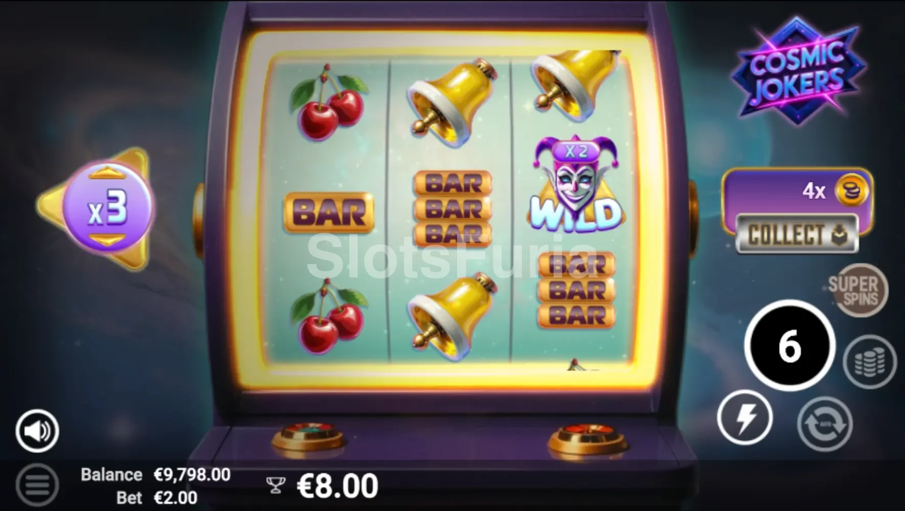 Ronda de tiradas gratuitas activa en Cosmic Jokers con los comodines en acción