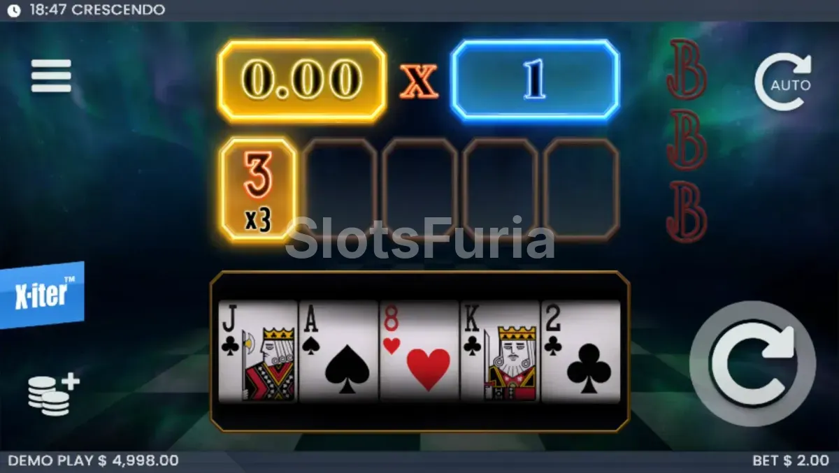 Juego base de Crescendo con aurora boreal de fondo