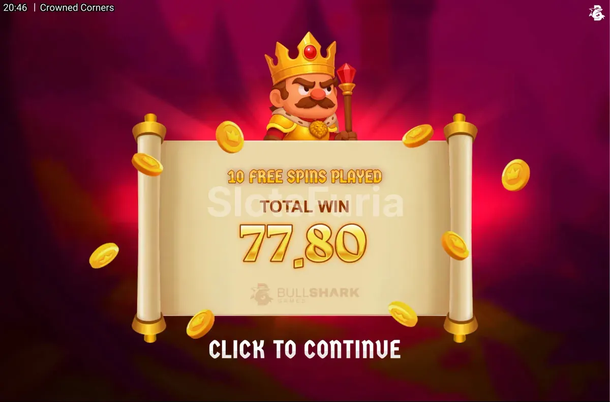 Gran victoria explosiva en la slot Crowned Corners