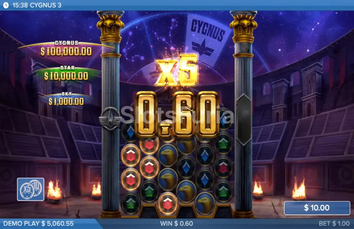 Gran victoria en Cygnus 3 con multiplicadores activos