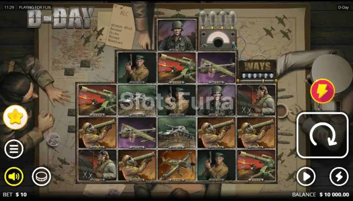 Juego base de D-Day con la grilla 3-4-5-4-3 sobre el mapa
