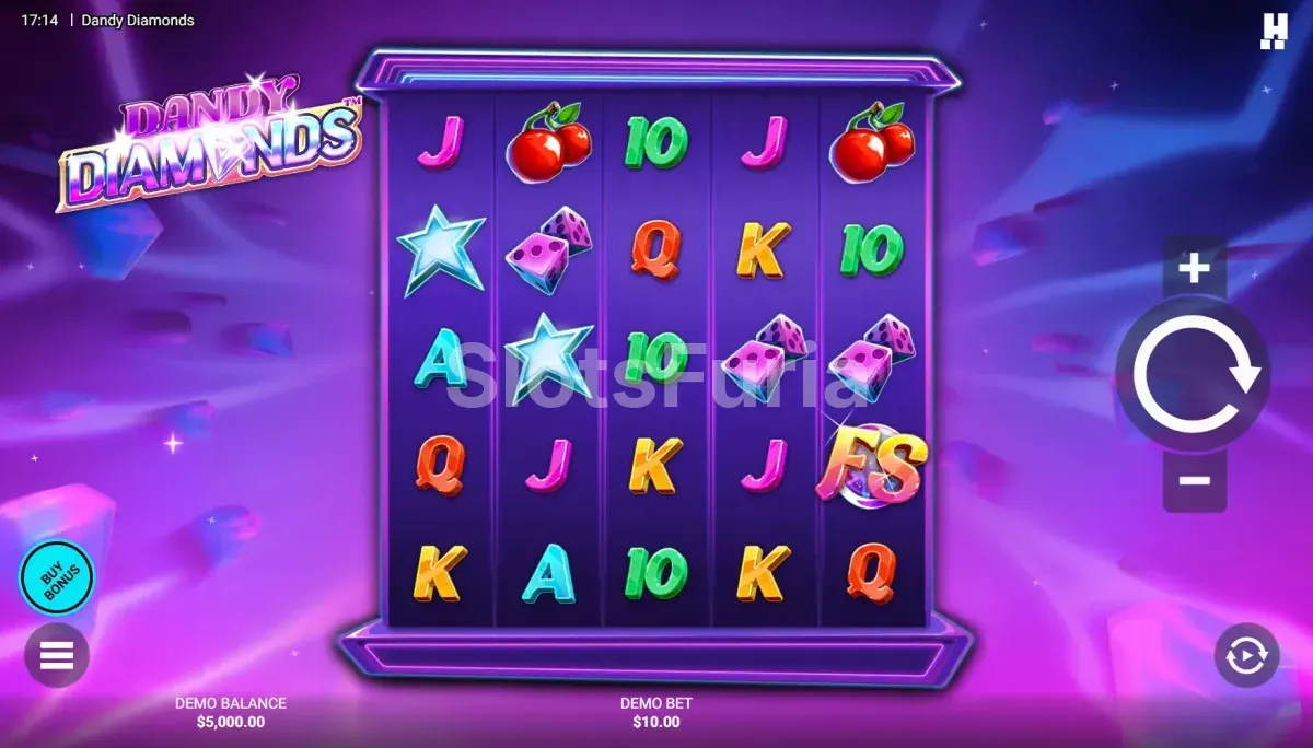 Pantalla principal del juego base de Dandy Diamonds